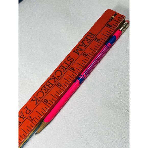 Honor Roll Student Neon Pink Wood Pencil Pink Eraser Vintage Sharpened Rare - Picture 10 of 10